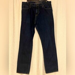 Old Navy 36x34 Slim Medium Blue Denim Wash Straight Leg Mid-Rise Men's Jeans